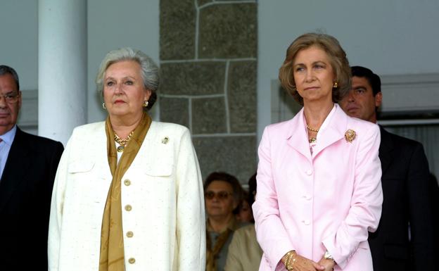 La infanta Pilar y la reina Sofía estaban muy unidas. 