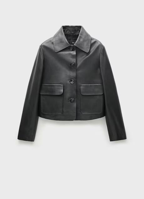 Chaqueta negra de Mango (199 euros)