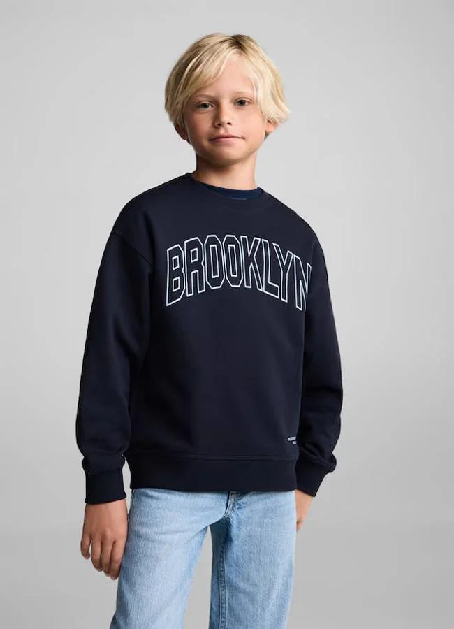 Sudadera para niño estilo varsity