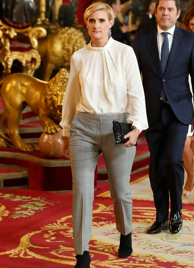 María Zurita en una recepción en el Palacio Real. GTRES.