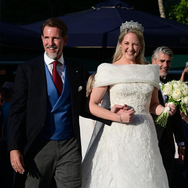 Pablo de Grecia acompañando a su hermana Teodora el día de su boda.