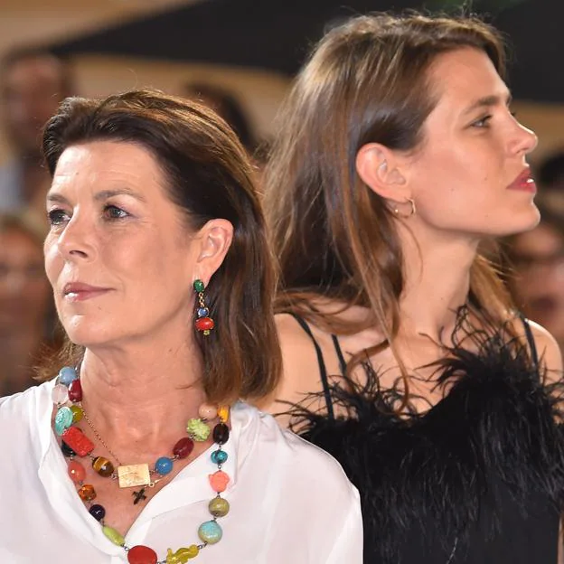 Carolina de Mónaco y su hija Carlota Casiraghi. 