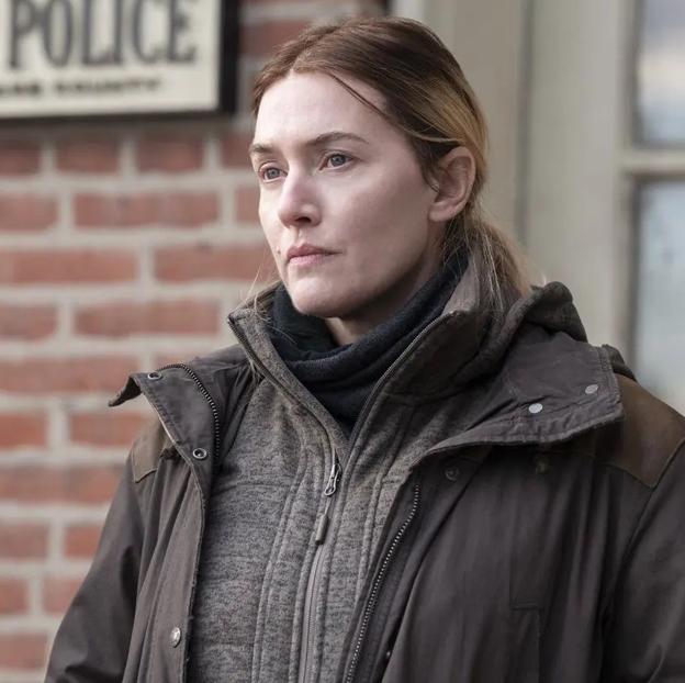 Kate Winslet en el papel de Mare Sheehan, la protagonista de la miniserie Mare of Easttown.