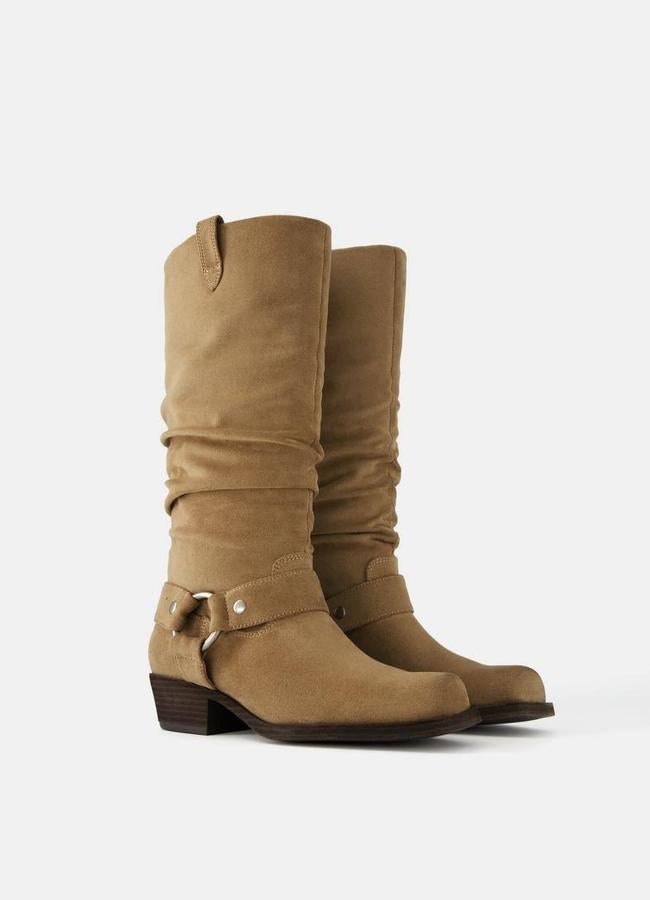 Botas biker slouchy