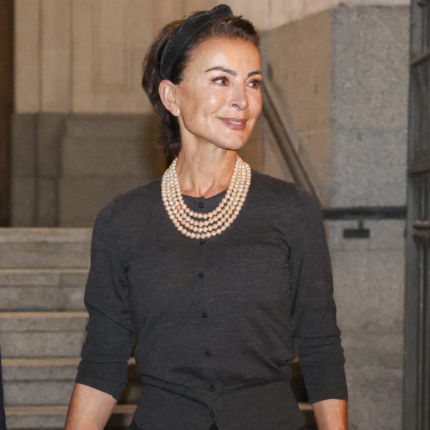 Silvia Gómez-Cuétara, en el funeral de Ramón Hermosilla. 