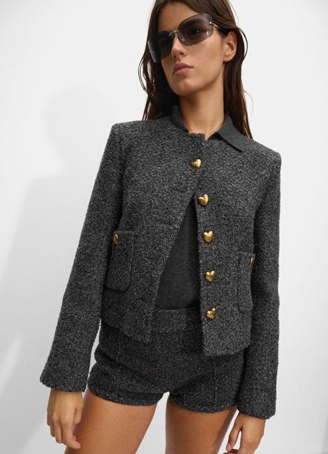 Chaqueta gris de Parfois (59,99 euros)