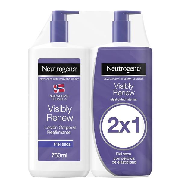 Crema corporal reafirmante Visibly Renew de Neutrogena.