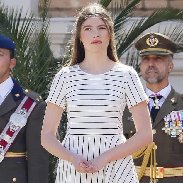 La infanta Sofía, en Zaragoza, en julio de este año.