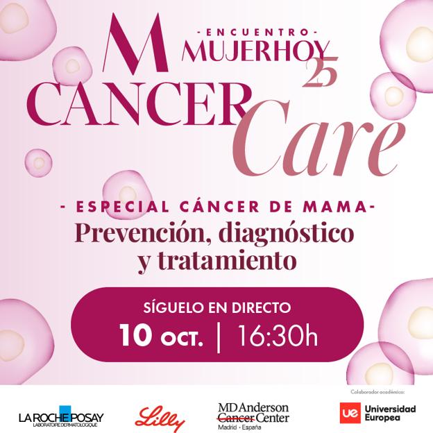 Sigue en directo Mujerhoy Cancer Care especial cáncer de mama.