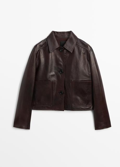 Chaqueta de piel de Massimo Dutti (249 euros)