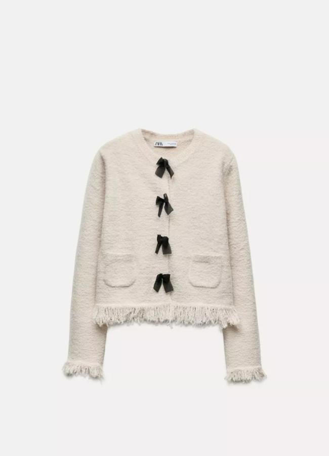 Chaqueta de punto de Zara.