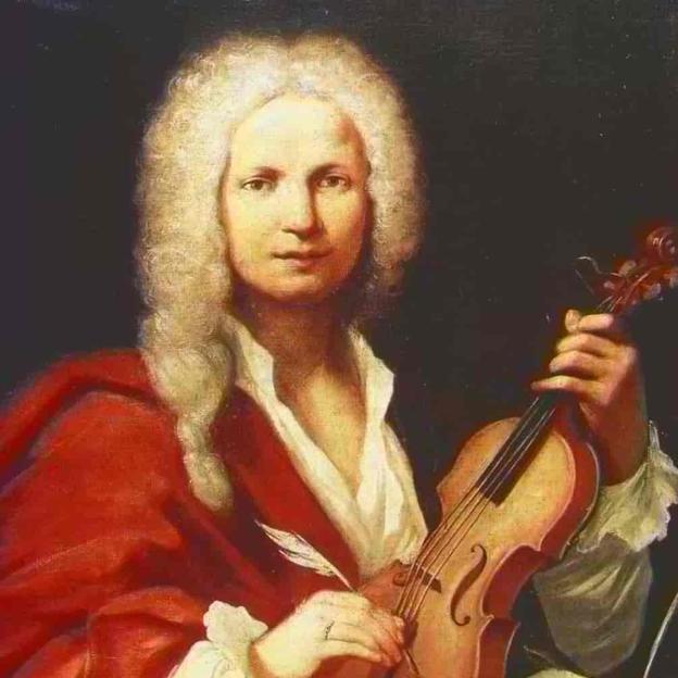 Retrato de Antonio vivaldi, compositor de Las cuatro estaciones y maestro en el Ospedale della Pietá de Venecia.