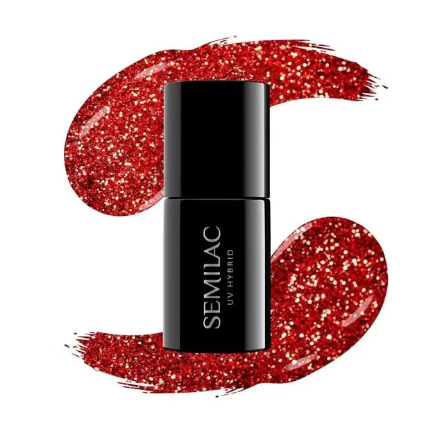 Esmalte de uñas en rojo metalizado 318 San Valentin de Semilac.