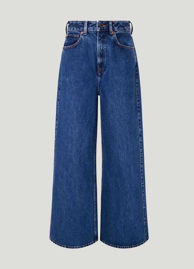 Vaquero campana de mujer fit ancho de tiro alto de Pepe Jeans (77€ en El Corte Inglés)