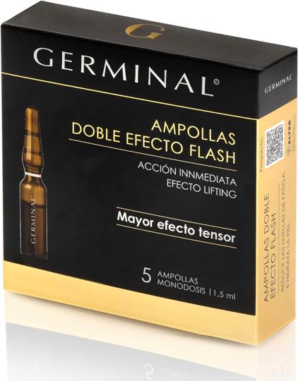 Ampollas faciales Doble Efecto Flash de Germinal.