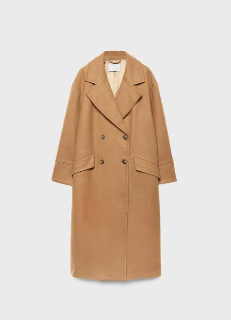 Abrigo oversize de Stradivarius (49,99 euros)