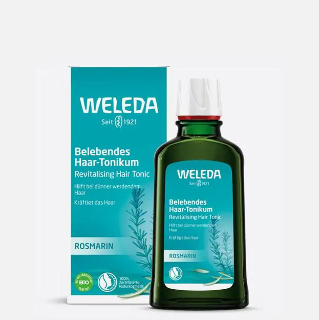 Tónico capilar revitaliante de Weleda.