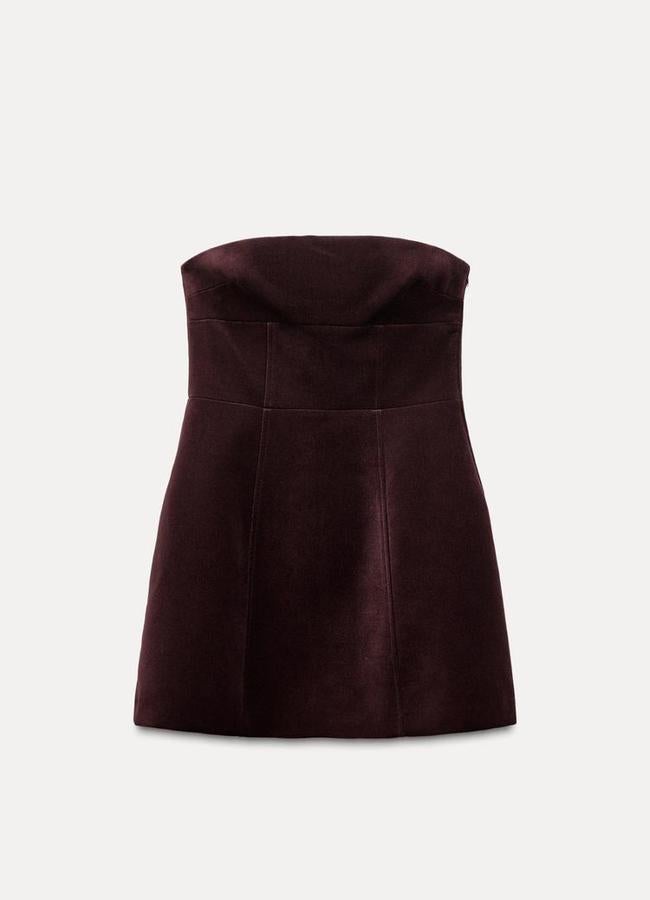 Vestido terciopelo lazo (35,99€)/ Zara 