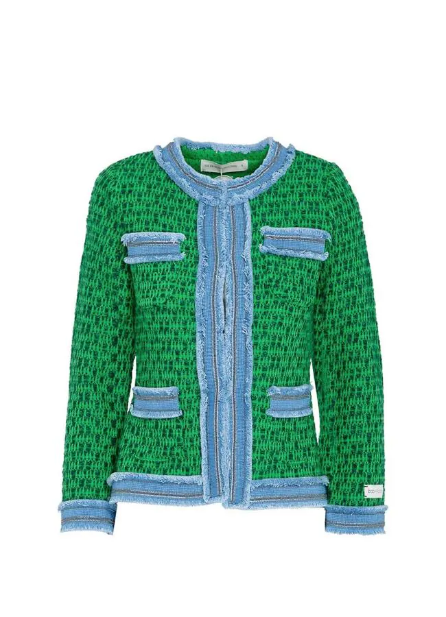 Chaqueta de tweed verde de The Extreme Collection, 238 euros.