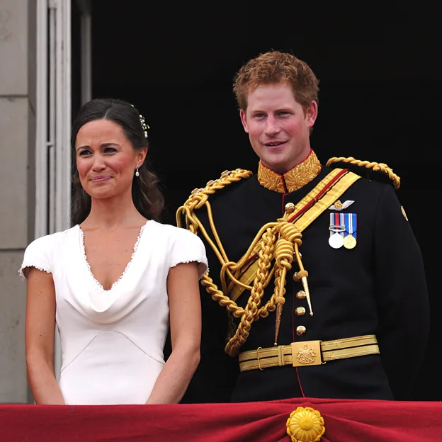 Pippa y Harry tras la boda de los príncipes de Gales. 