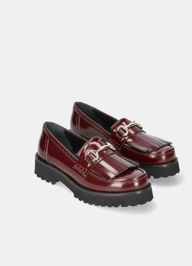 Mocasines Ashley en burdeos de Pretty Ballerinas (249 euros).
