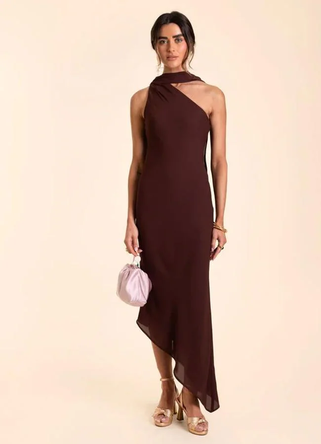 Vestido Alhambra marrón de The Are (129,95€)