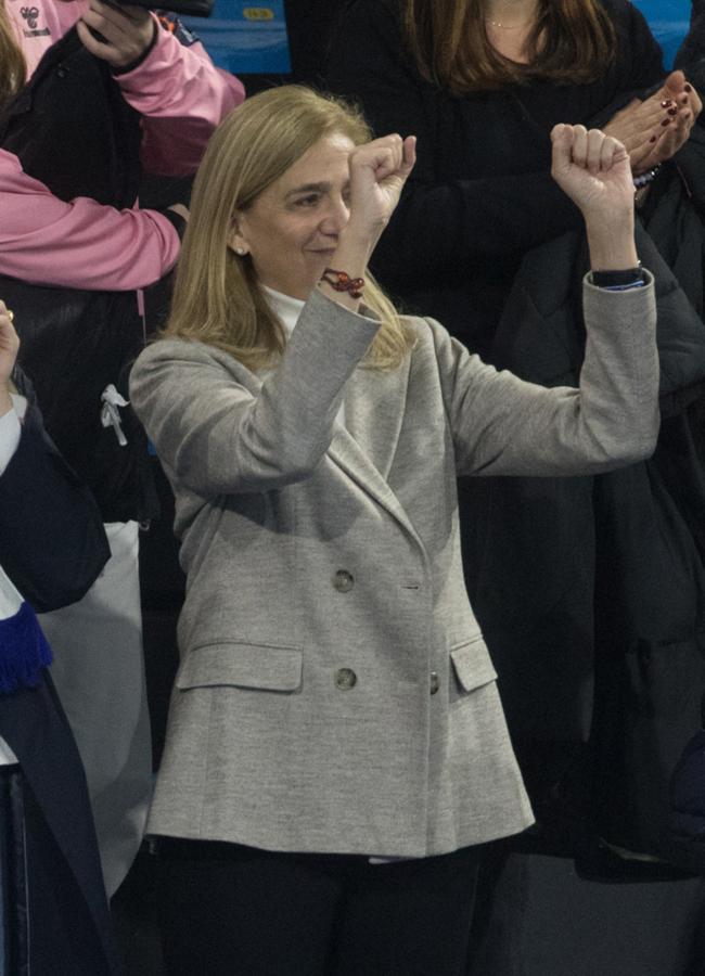 La infanta Cristina en un partido de balonmano (GTRES)