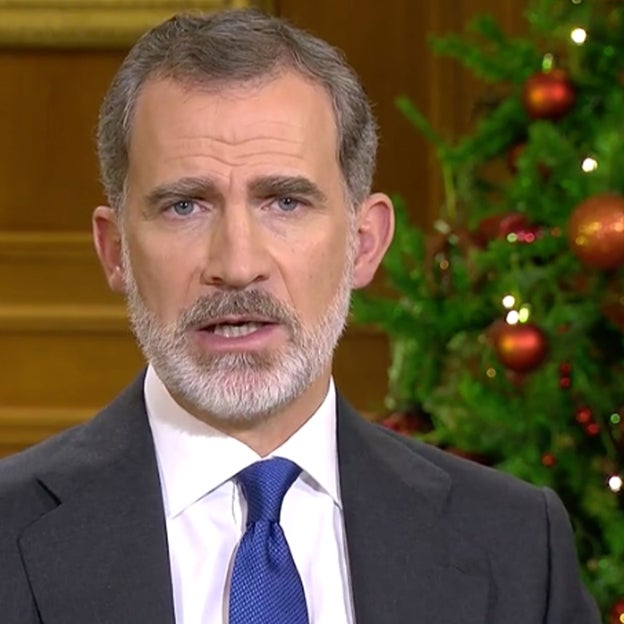 El mensaje navideño de Felipe VI en 2020. 