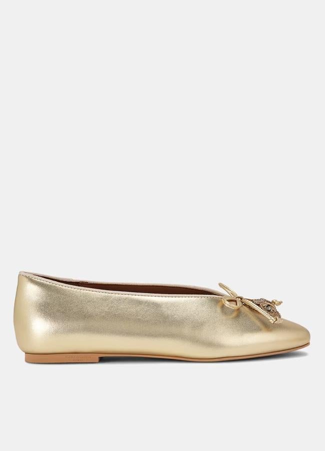 Bailarina dorada de Kurt Geiger, 135 euros.