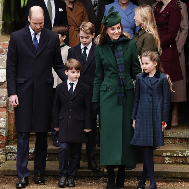 Los príncipes de Gales y sus hijos, esta Navidad. 