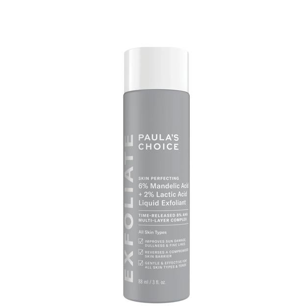 Skin Perfecting 6 % Mandelic Acid + 2 % Lactic Acid Liquid Exfoliant de Paula's Choice. Precio: 39 euros