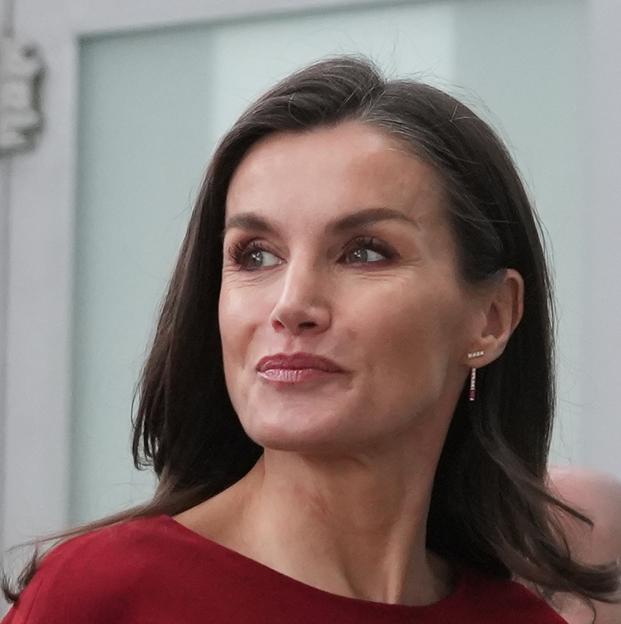 La reina Letizia con canas.