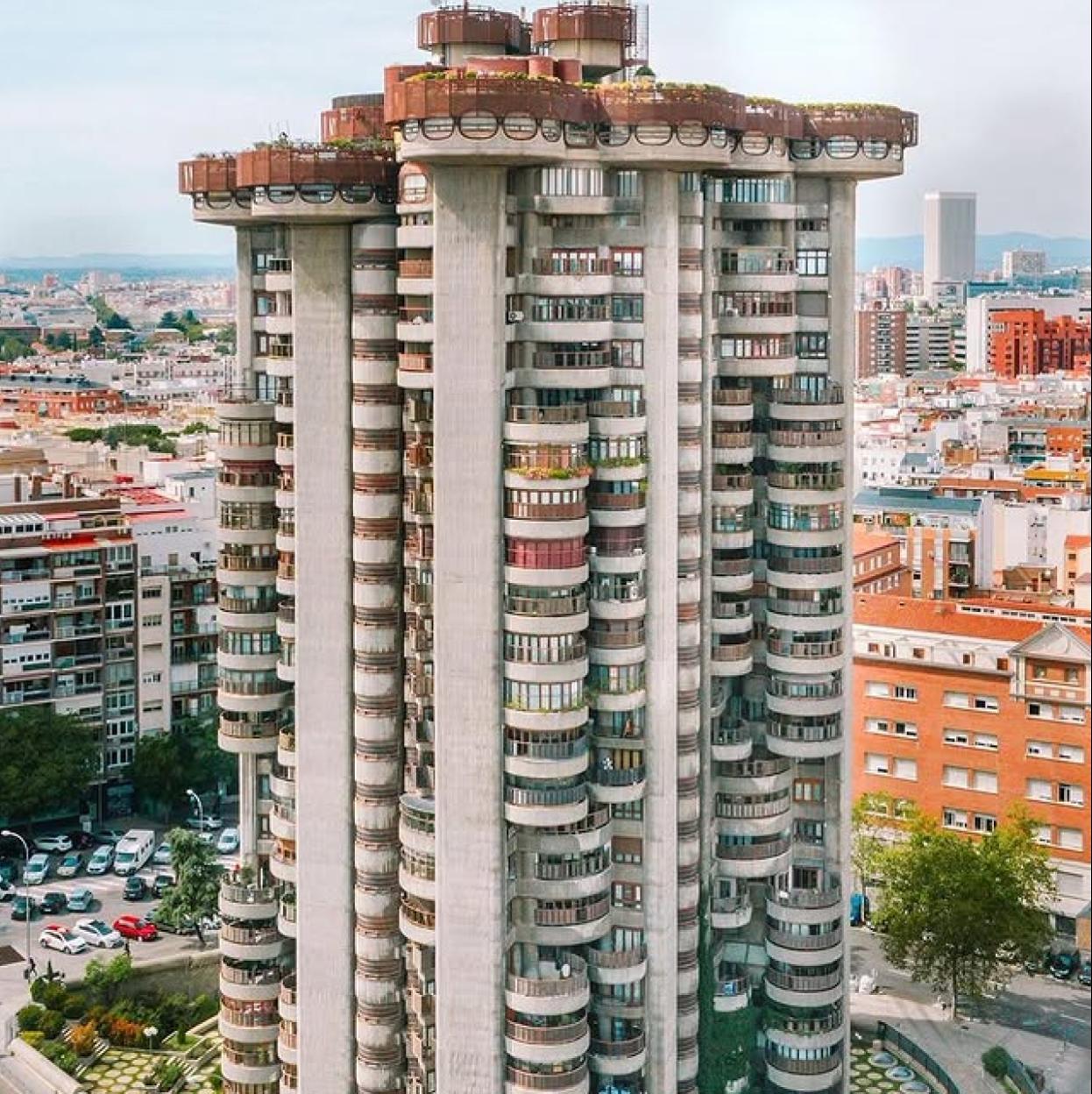 Torres Blancas, icono del brutalismo en Madrid./INSTAGRAM @torresblancas.madrid