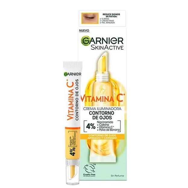 Crema Iluminadora Contorno de Ojos vitamina C de Garnier. Precio: 7,40 euros