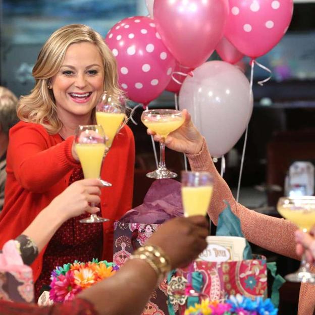 Escena de Parks and recreation en la que se celebra Gelentine's Day.