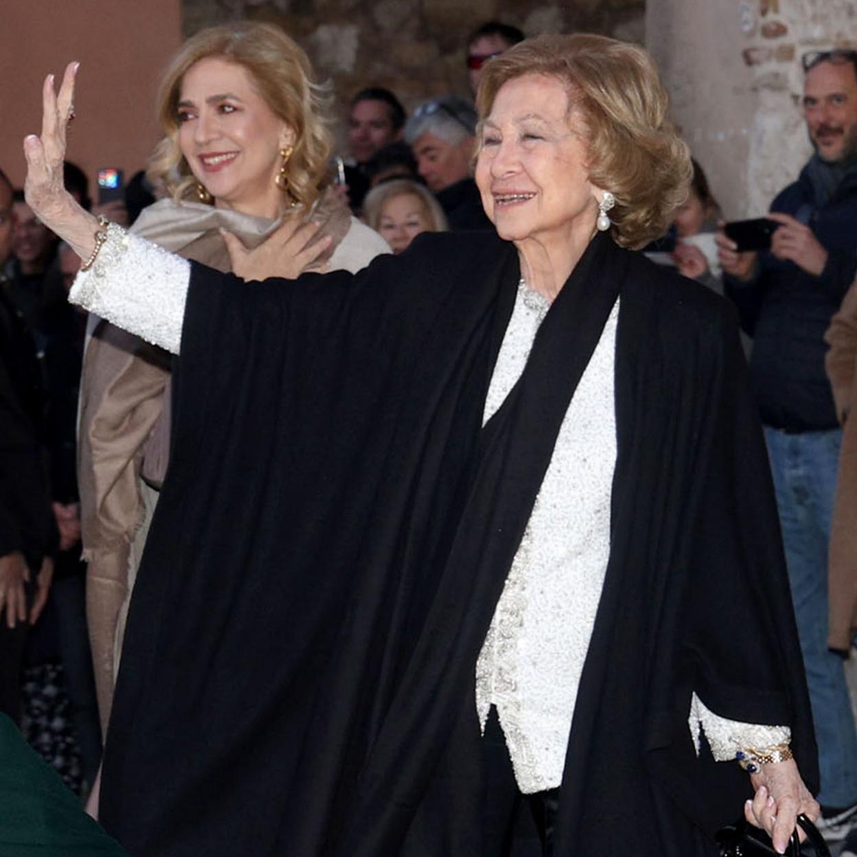 Doña Sofía en la boda de Nicolás de Grecia y Chrysi Vardinogianni /GTRES