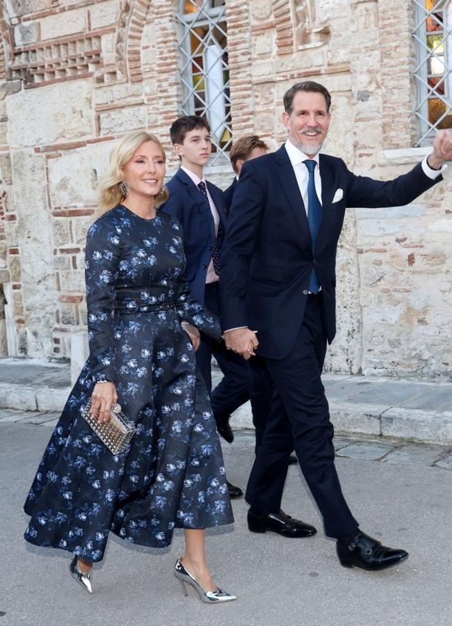 Marie-Chantal y Pablo de Grecia, muy elegantes. / GTRES