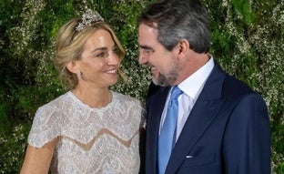 La polémica tiara que Chrysi Vardinogiannis ha cogido del joyero de Ana María de Grecia y ya llevó Tatiana Blatnik en su boda