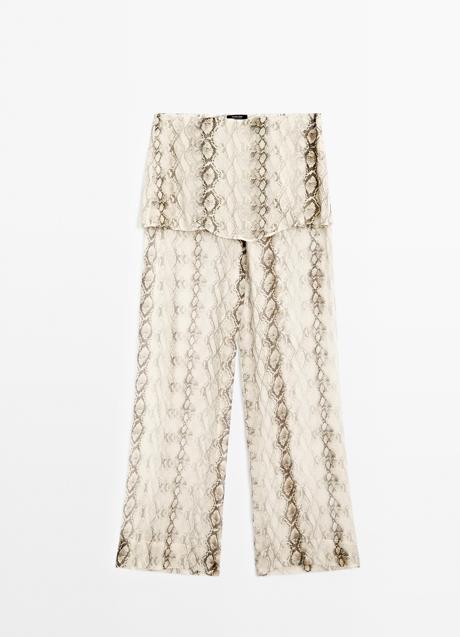 Pantalón estampado de Massimo Dutti (69,99 euros)