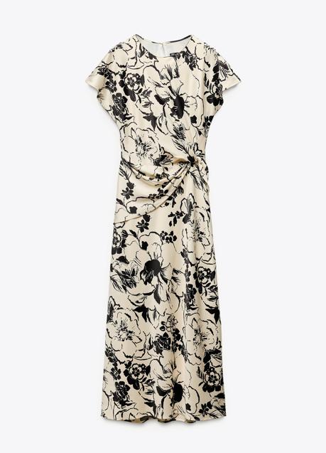 Vestido estampado de Zara (39,99 euros)