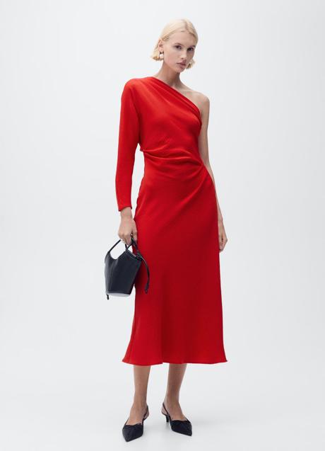 Vestido rojo de Mango (59,99 euros)