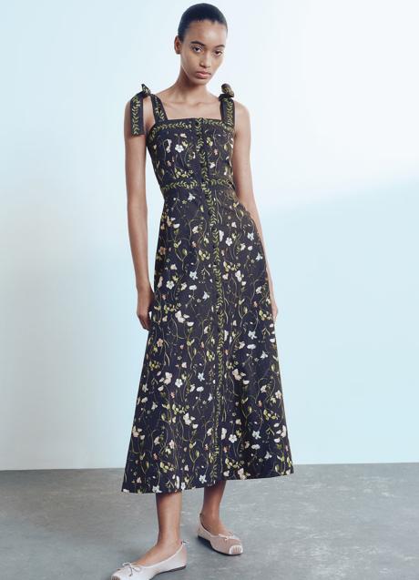 Vestido estampado de H&M (44,99 euros)