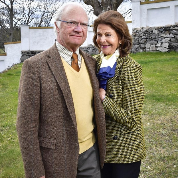 Los reyes Carlos Gustavo y Silvia de Suecia. 