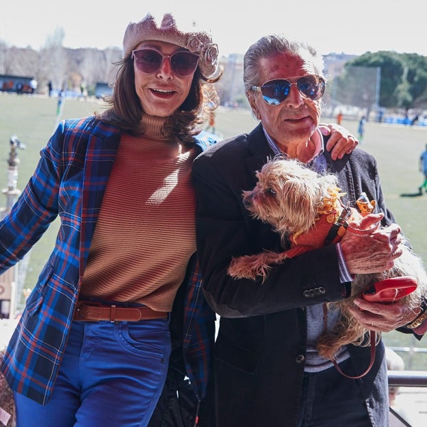 María Ángeles Grajal y Jaime Ostos en un momento feliz de su matrimonio. 