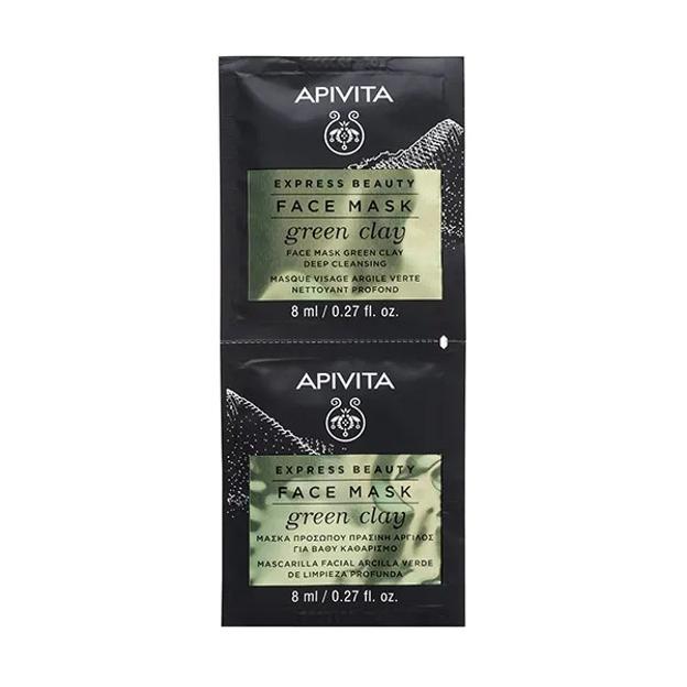 Mascarilla Purificante con Arcilla Verde de Apivita.
